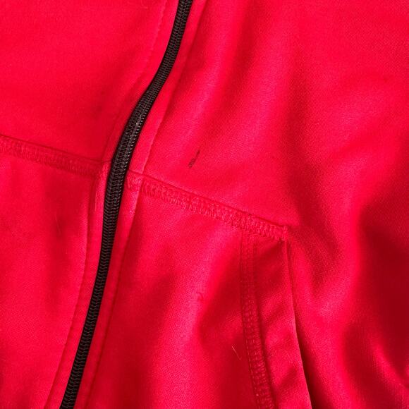 Nike Therma-FIT Full Zip Red Athletic Jacket - Size 7 - Picture 4 of 6